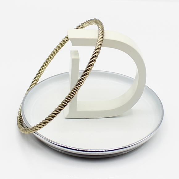 Vintage Jewelry - Vintage twisted goldtone bangle bracelet